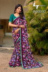 Innayat By Lt 60grm Chiffon Printed Saree Exporters In India